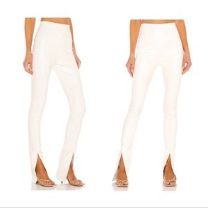 Amanda Uprichard X REVOLVE | Leather Malta Pant in Cream Size S
